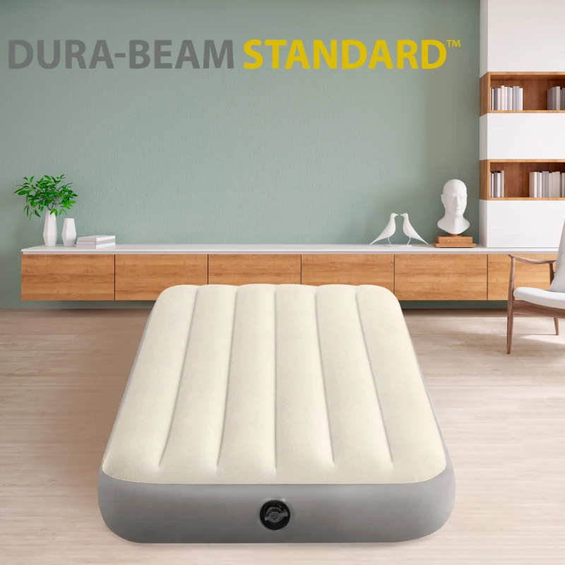 Colchón Hinchable Individual Dura-Beam Fiber-Tech, 191x99x25 Cm, Crema