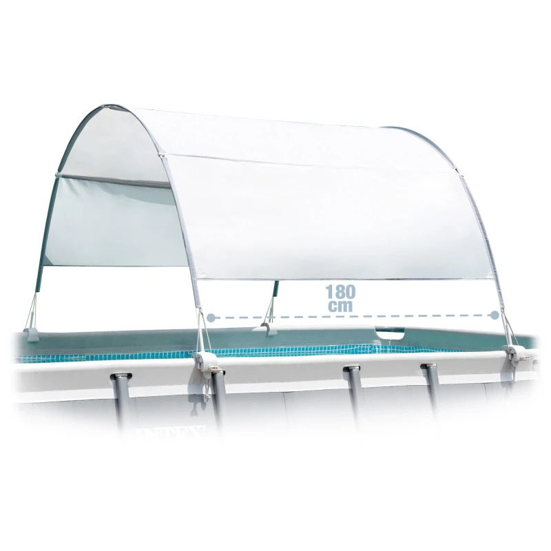 Toldo Piscinas Tubulares con Protección UV+50, 180 Cm, Azul