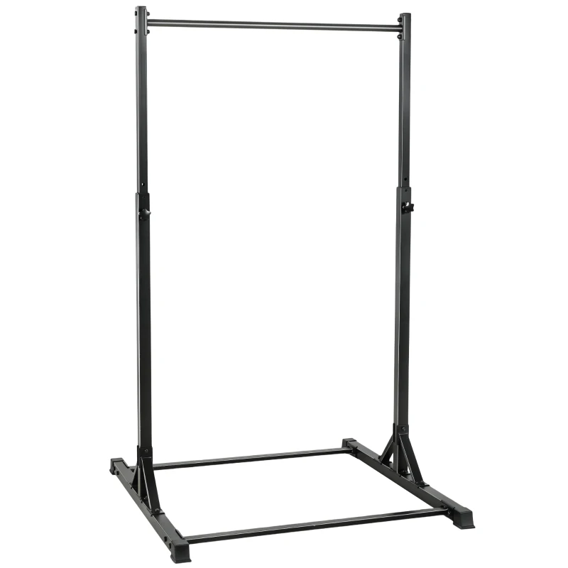 SPORTNOW Station de musculation et barre de traction power tower 200 kg avec 8 niveaux de hauteur noir