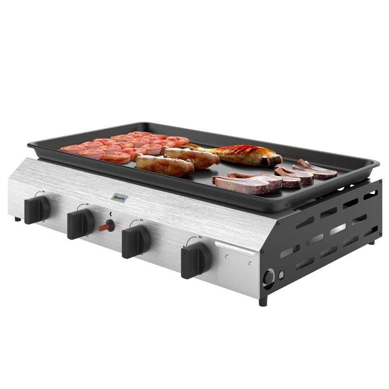 Outsunny Four Burner Portable Gas Grill