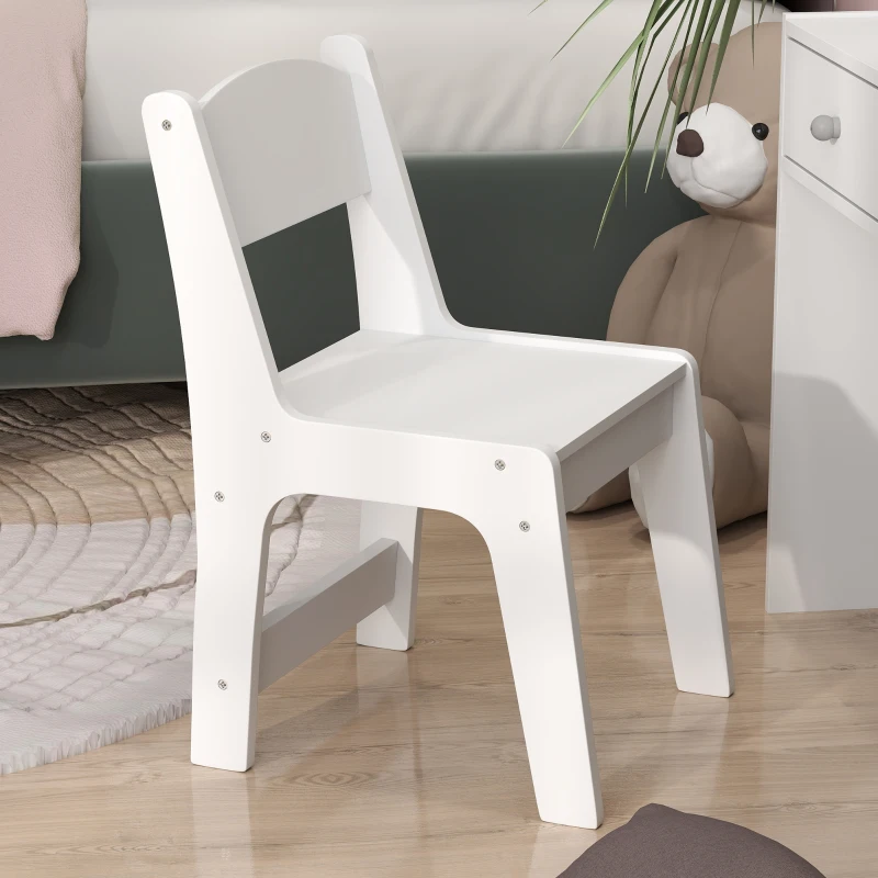 AIYAPLAY Kids Dressing Table Set Kids Make up Table with Stool and Mirror, Storage Drawers, Gift for Aged 3-8