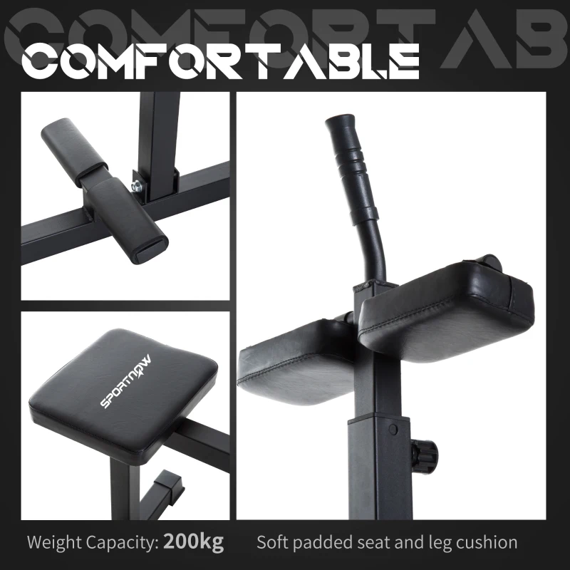 SPORTNOW Seated Leg Extension Machine, Adjustable Leg Raise Machine and Curl Machine with Plate Loaded for Hip, Lower Body and Home Gym Workout