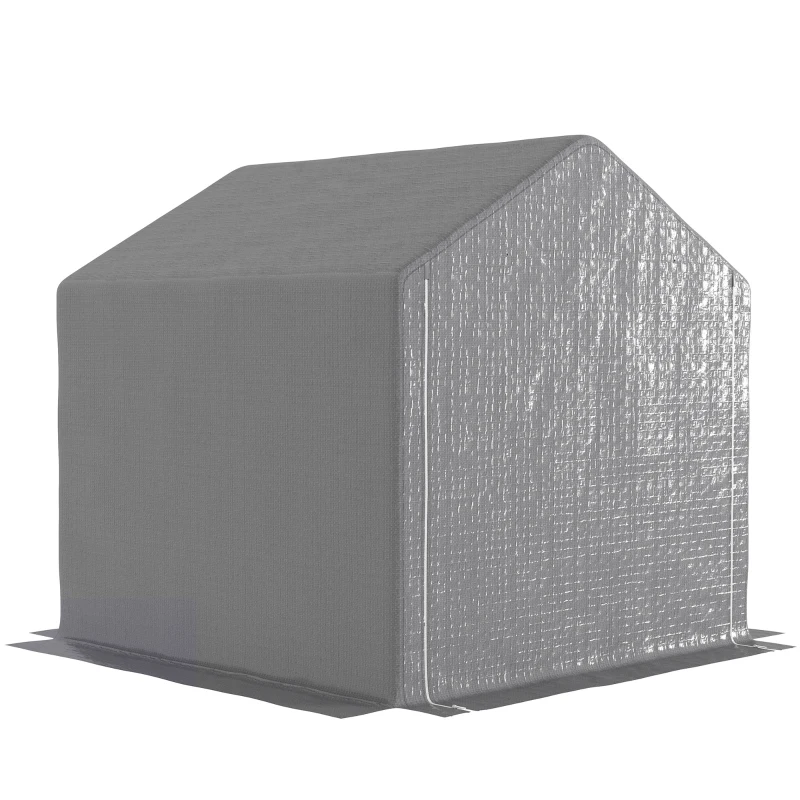 Outsunny 2 x 2m Garden Fabric Storage Tent - Grey