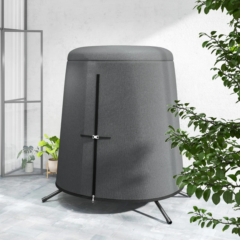 Outsunny 196 x 230 cm Hanging Egg Chair Protective Cover - Grey
