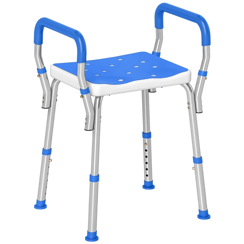HOMCOM 57-69cm Aluminium Frame Bath Seat