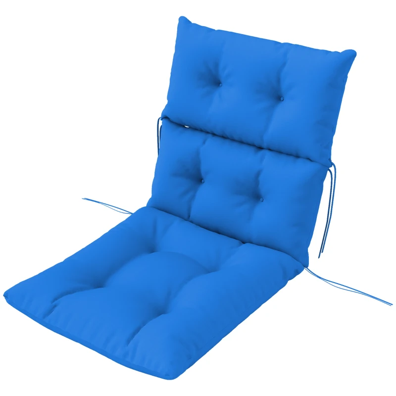 Outsunny 115 x 56cm Rocking Chair Padded Seat Cushion - Blue