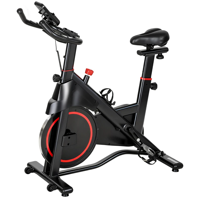 SPORTNOW Exercise Bike, Stationary Bike with Adjustable Magnetic Resistance, Indoor Cycling Equipment with LCD Display