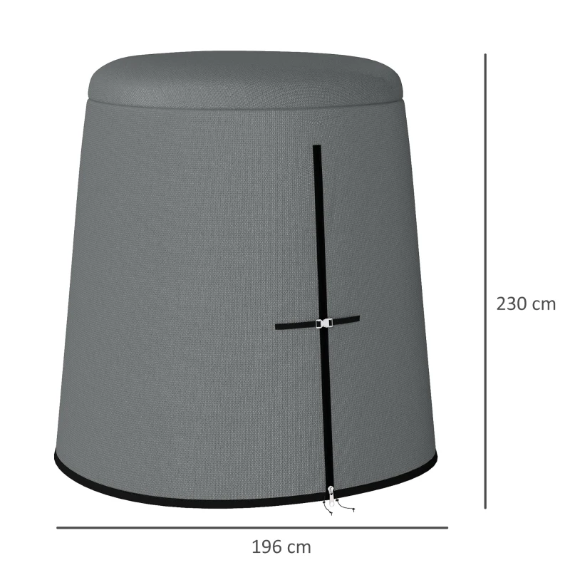 Outsunny 196 x 230 cm Hanging Egg Chair Protective Cover - Grey