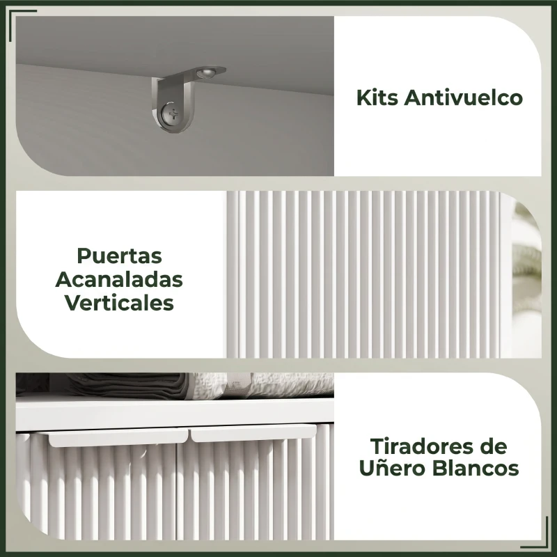 HOMCOM Mueble bajo Lavabo con 2 Puertas Acanaladas y Compartimento Abierto para Lavabo sin Pedestal 60x33x63 cm Blanco