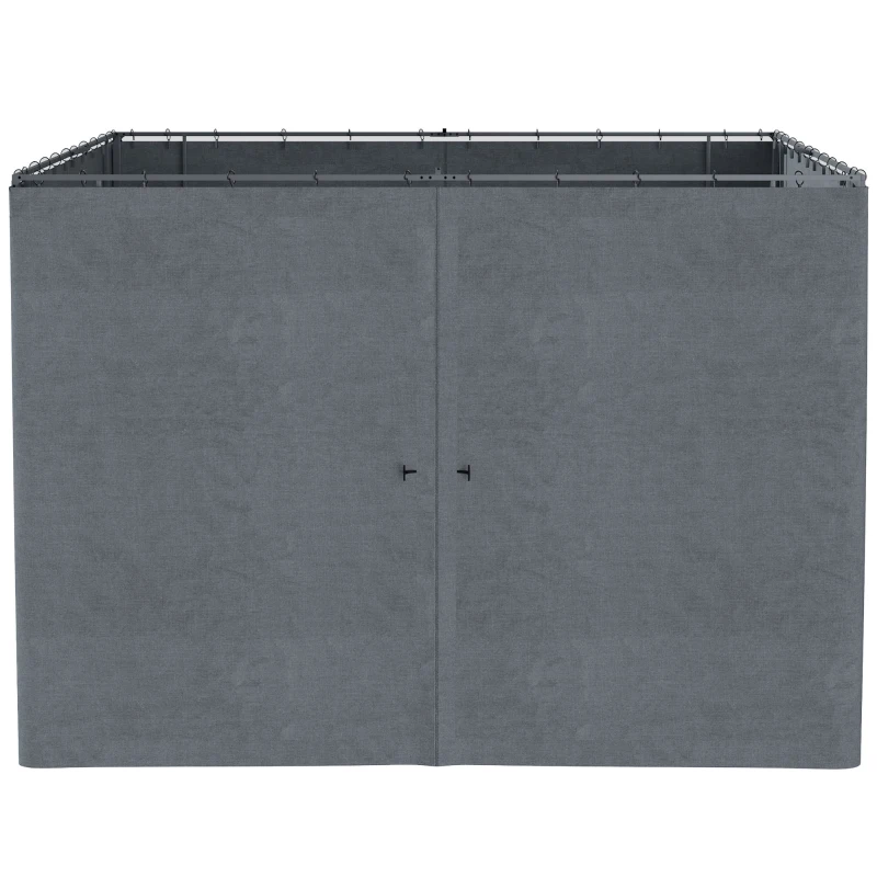 Outsunny 4 parois latérales pour pavillon de jardin tonnelle rigide 300 x 300 cm protéger de la pluie vent soleil gris