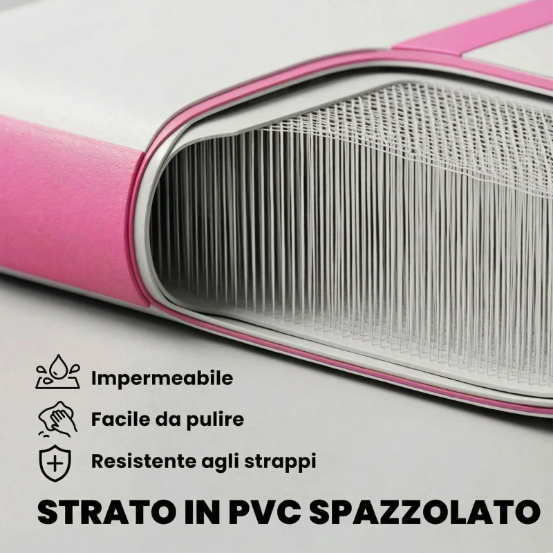 SPORTNOW Tappetino Gonfiabile per Ginnastica, 3,05 m con Pompa Elettrica e Borsa