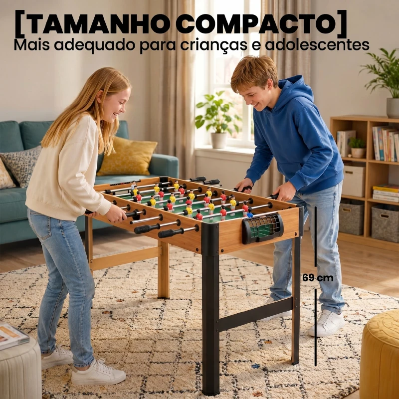 HOMCOM Matraquilho para Crianças acima de 7 Anos com 2 Bolas 8 Hastes 2 Marcadores de Pontos 22 Jogadores 118x104x69cm Multicor