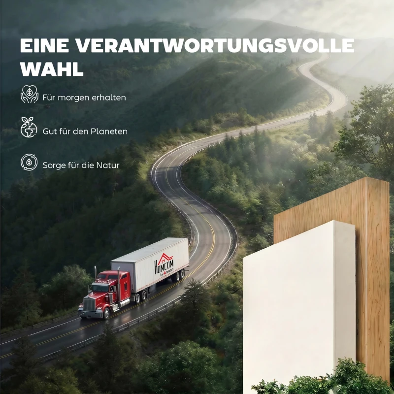 HOMCOM 180 cm Hoher Küchenschrank, Vorratsschrank mit Soft-Close-Türen und Verstellbaren Regalen, Hochglanz Weiß