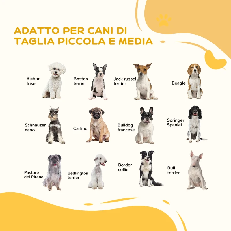PawHut Cancellino per Cani Pieghevole con 3 Pannelli e Piedini Triangolari, 210x70 cm, Legno Naturale