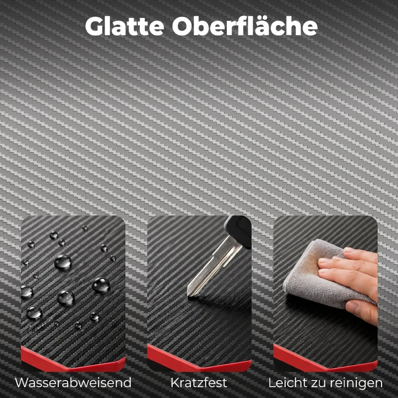 HOMCOM L-förmiger Computertisch mit Steckdosen, 128 cm Eckschreibtisch mit Monitorständer, Kopfhörerhaken & Getränkehalter