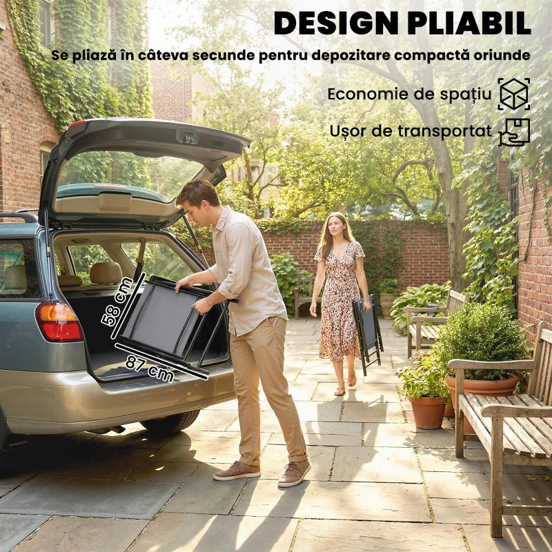 Outsunny scaune pliabile confortabile