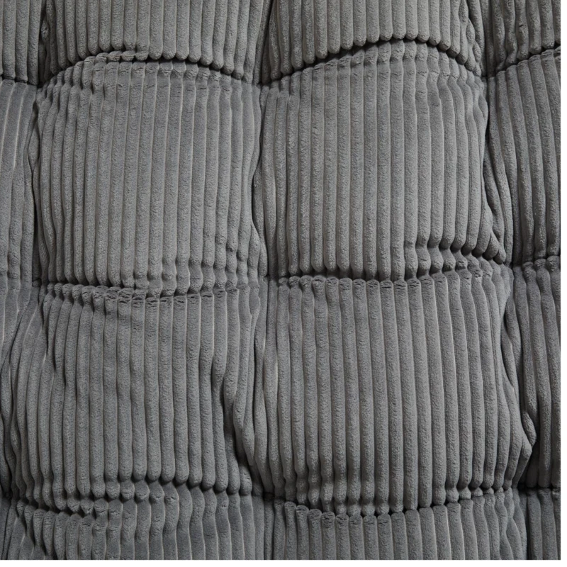Fauteuil à bascule d'extérieur avec coussin de confort, pour salon, chambre, coin lecture, 75x116x82 cm, Gris