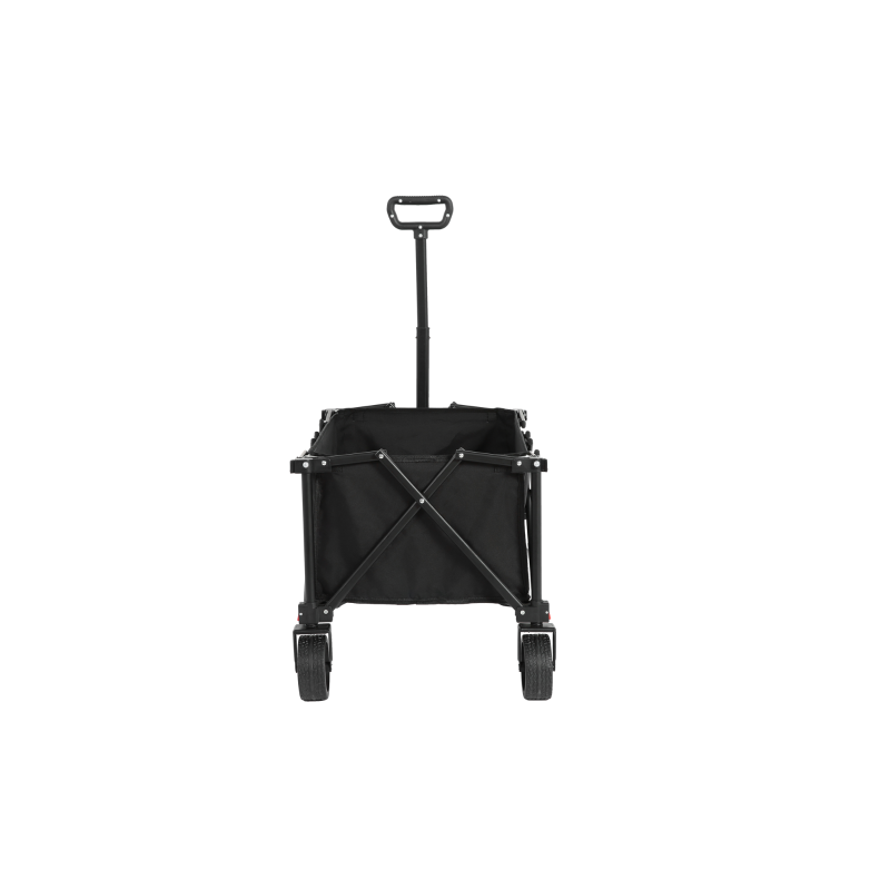 Chariot pliable, pour camping, courses, 77x48x45 cm, Noir