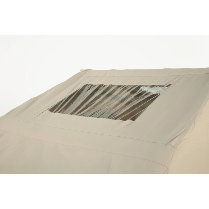Tente de toit gonflable pour voiture/SUV, place pour 2 adultes + 1 enfant, 220x145x140 cm, Noir+Crème