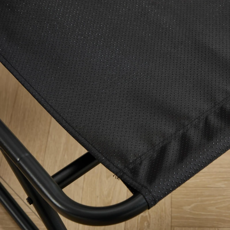 Fauteuil lounge d'extérieur avec pouf, coussin rembourré, tissu sling, structure en acier, Gris
