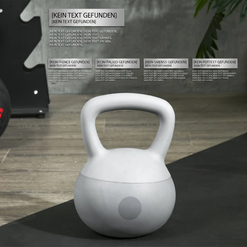 SPORTNOW Gantera kettlebell cu maner larg 8 kg, gantere pentru antrenamente de rezistenta, exercitii pentru imbunatatirea conditiei fizice, antrenamente pentru rezistenta si de baza