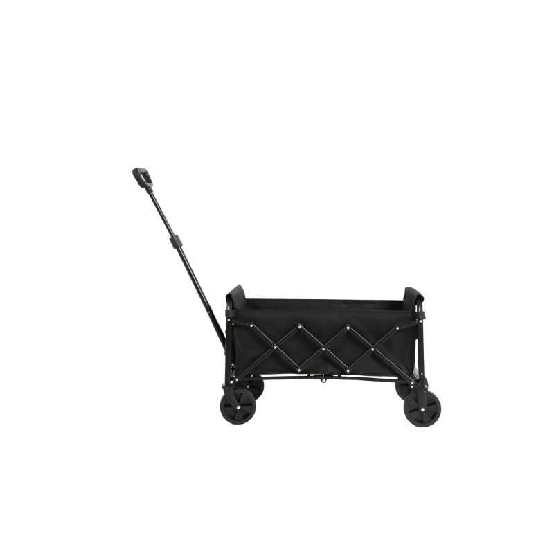 Chariot pliable de plage et de jardin, pour camping, courses, 66x41x44,5 cm, Noir