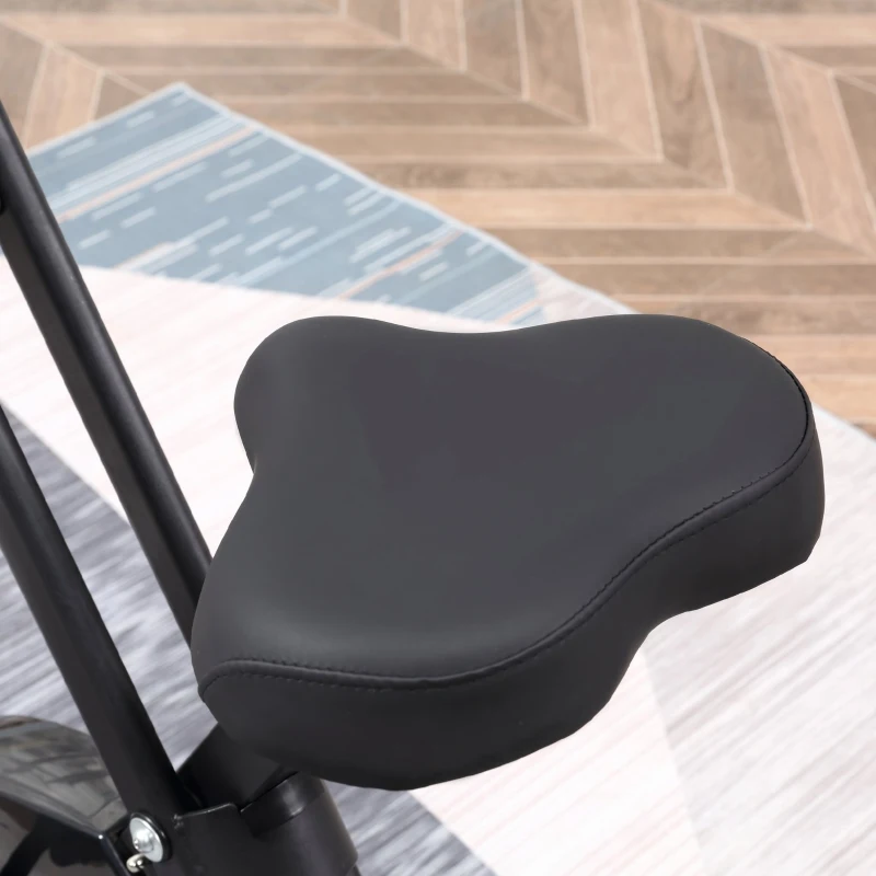HOMCOM Bicicletă Fitness Profesională cu Rezistență și Înălțime Reglabilă, din Oțel și PP, 41x86x112 cm, Neagră(m-9)
