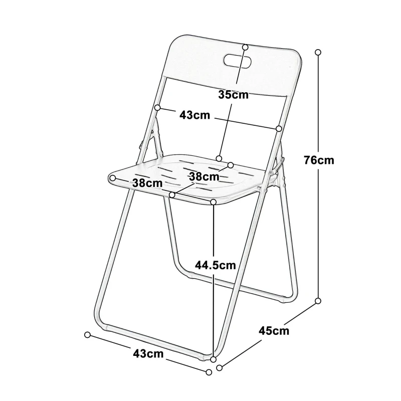 Ensemble bistrot pliable 3‑pièces en acier, avec 2 chaises + 1 table, Noir