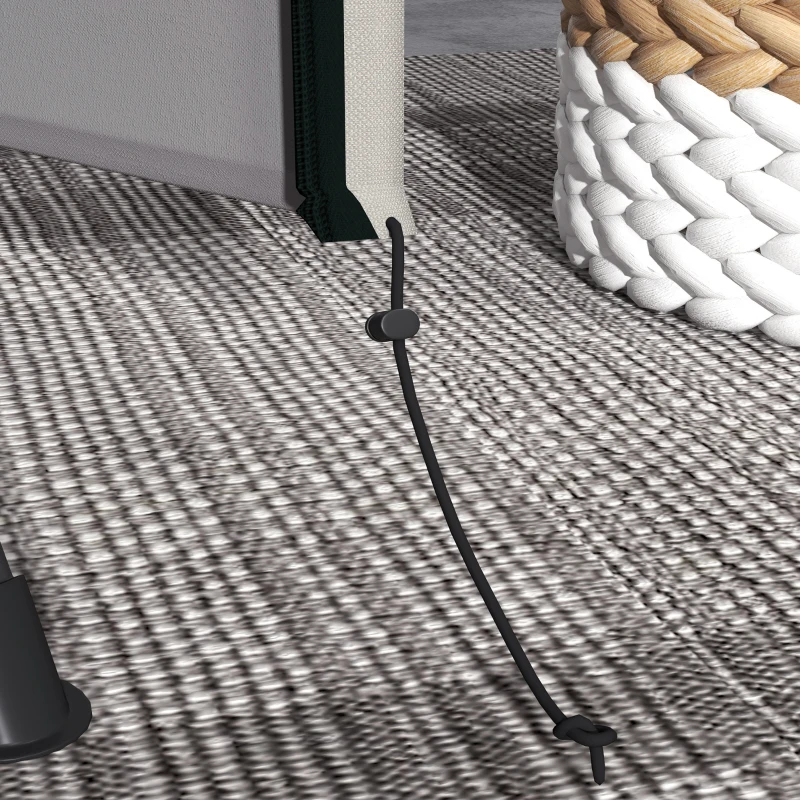 Outsunny Funda para Balancín de Jardín con Cremallera Cubierta para Muebles de Exterior 177x114x152 cm Gris