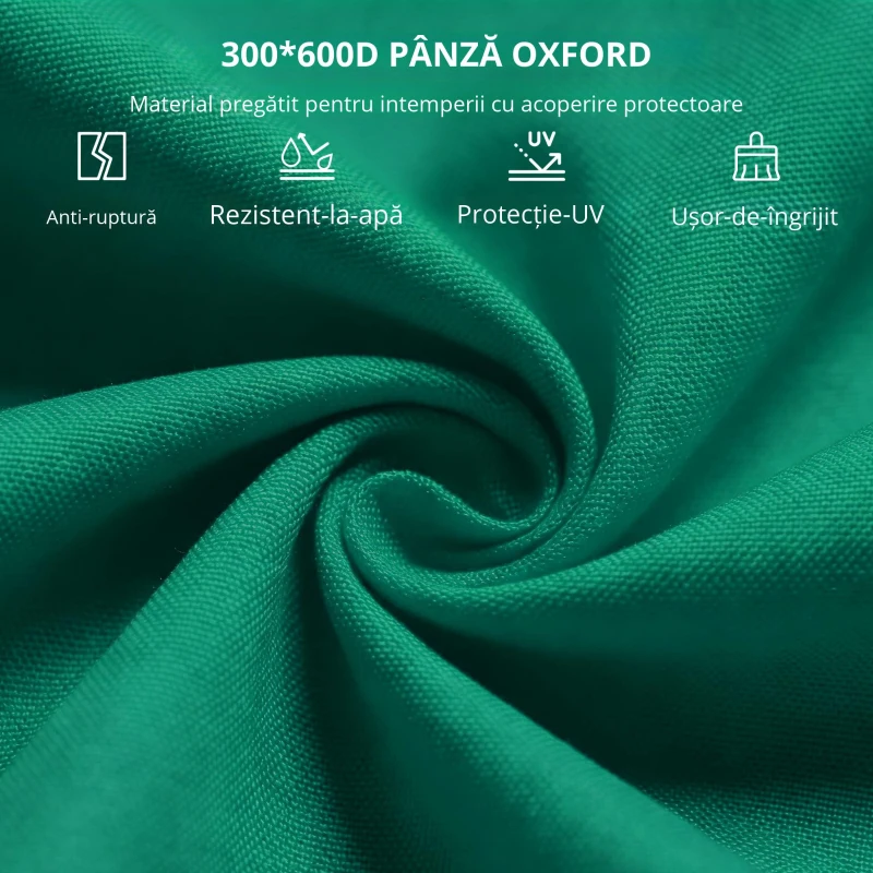 Outsunny sezlong Pliabil – Spatar 4 Pozitii, Otel & tesatura Oxford