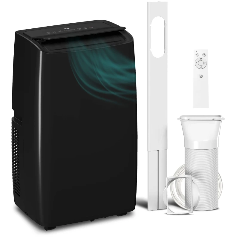 HOMCOM Portable Air Conditioner 14000 BTU, 4-in-1 Air Conditioning Unit, Dehumidifier, Cooling, Fan, Child Lock, 40m²