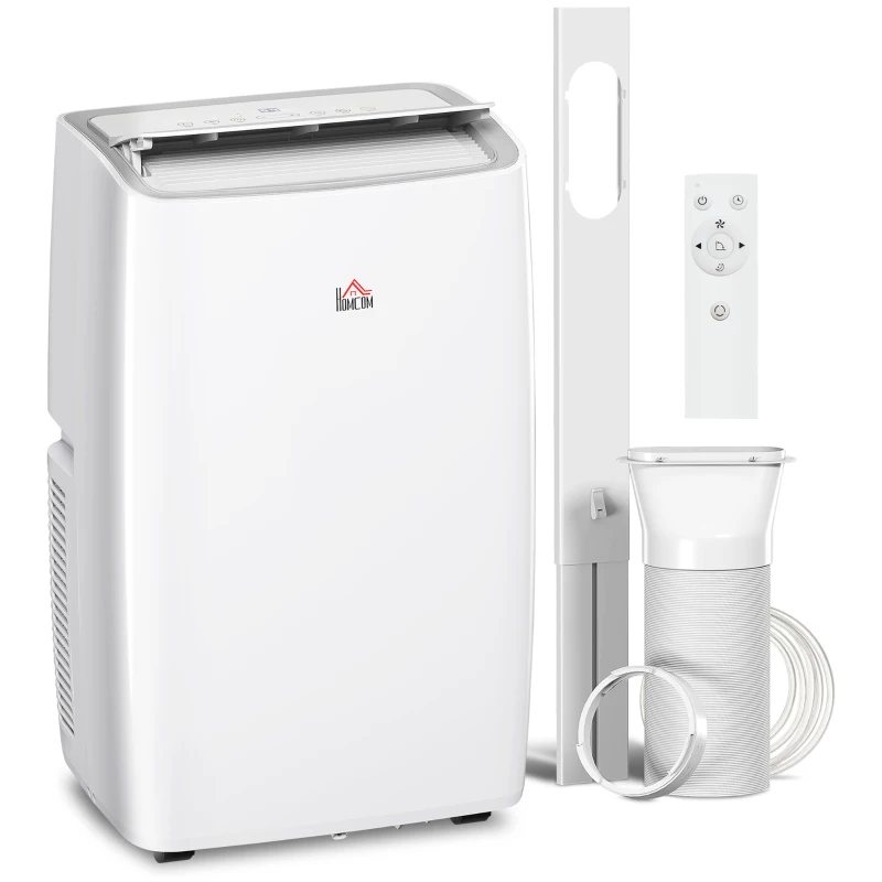 HOMCOM Portable Air Conditioner 12000 BTU BTU, 4-in-1 Air Conditioning Unit, Dehumidifier, Cooling, Fan, Child Lock, 35 m²