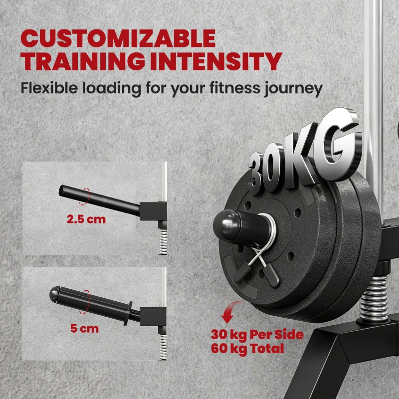 SPORTNOW Cable Station, Wall-Mounted, Adjustable 16-Position Pulleys Machine, Black.