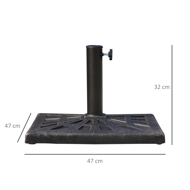 Outsunny parasolvoet 15 kg 47 cm x 47 cm x 32 cm