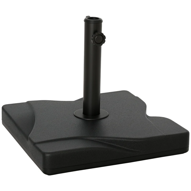Outsunny Parasolstatief 20 kg Parasolstatief Parasolstokken 30-38 mm Zwart