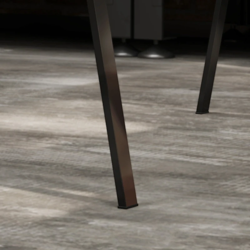 HOMCOM Set van 2 robuuste, inklapbare metalen zaagbokken voor houtbewerking en doe-het-zelf projecten, blauw en zwart