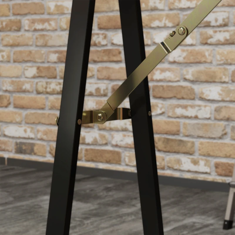 HOMCOM Set van 2 robuuste, inklapbare metalen zaagbokken voor houtbewerking en doe-het-zelf projecten, blauw en zwart