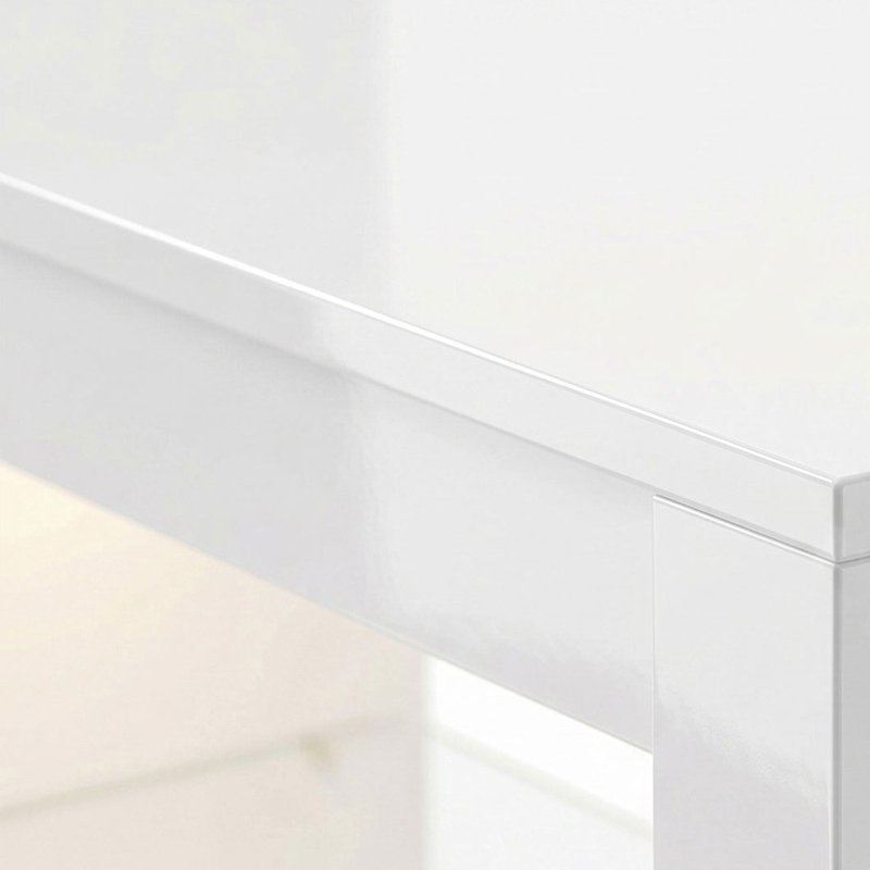 HOMCOM TV-lowboard met RGB-LED-verlichting, modern tv-meubel met verstelbare glazen planken, voor televisies tot 190,5 cm, wit