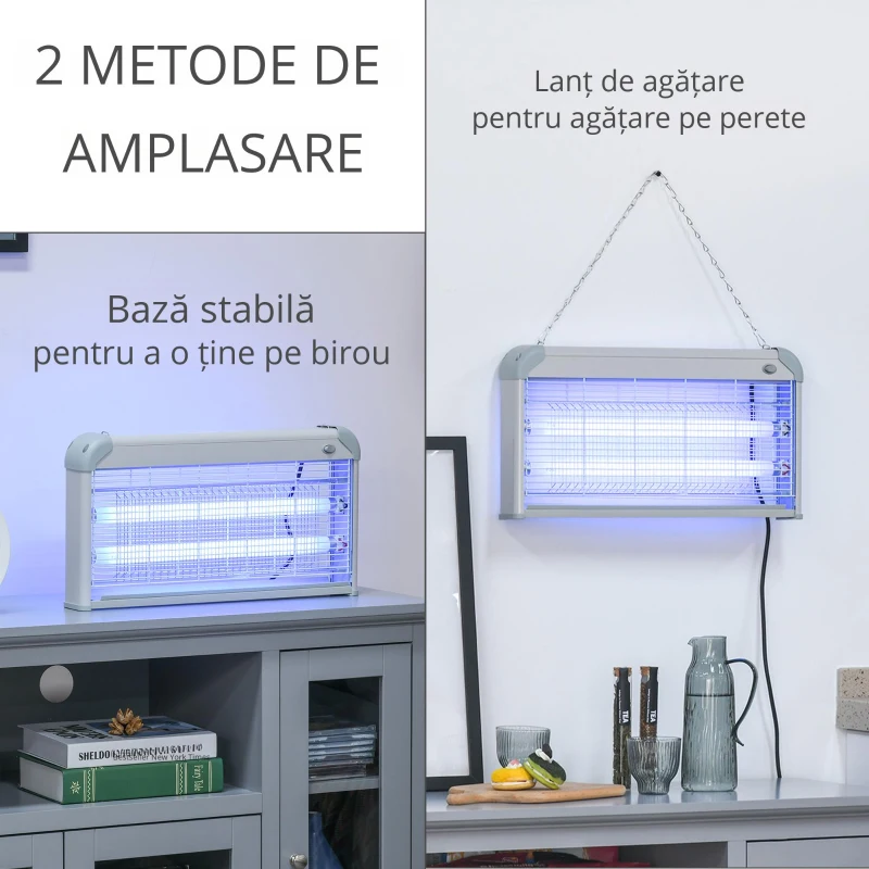 Outsunny Lampa Anti-tantari 30W, 48.5x8.5x26.5cm