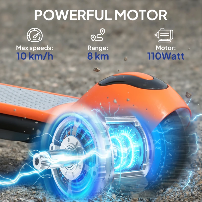 SPORTNOW Electric Scooter for Kids, with LED Display, Green