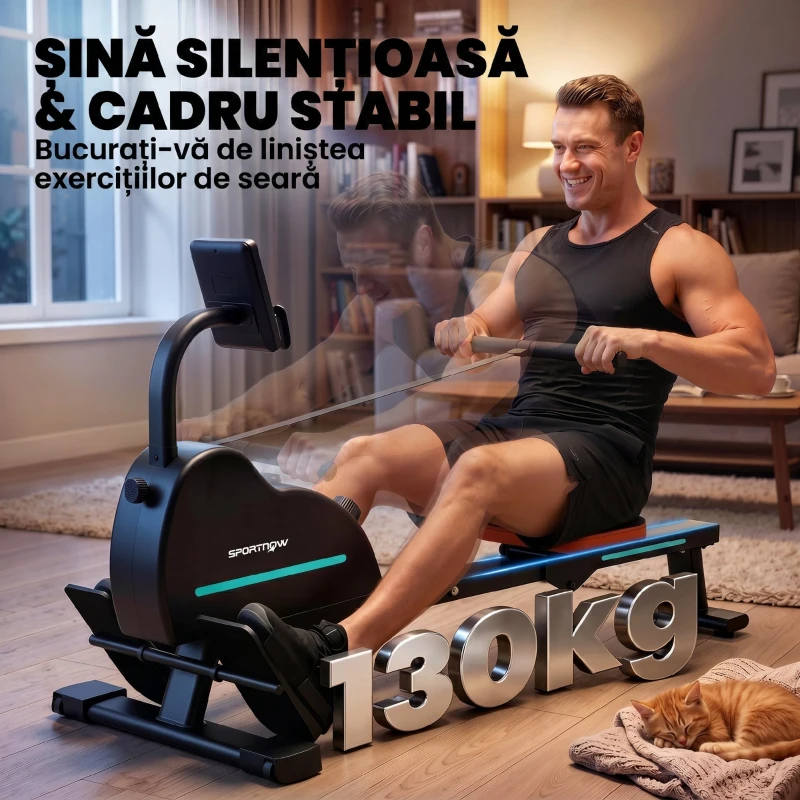 SPORTNOW Ergometru de vâslit