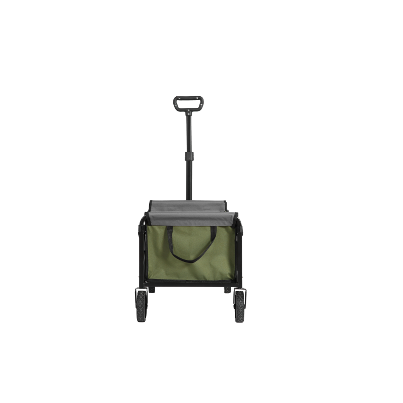 Carrito plegable para playa y jardín, para camping, compras, 66x41x44,5 cm, Verde