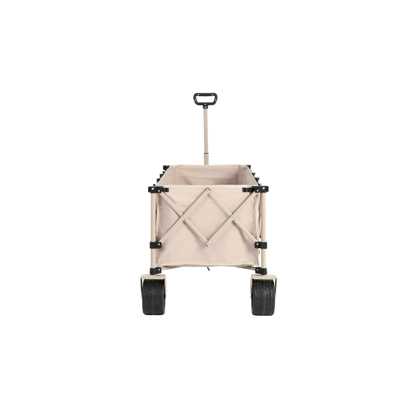 Carro plegable y extensible, con gran capacidad de almacenamiento, 136x54x60 cm, Beige