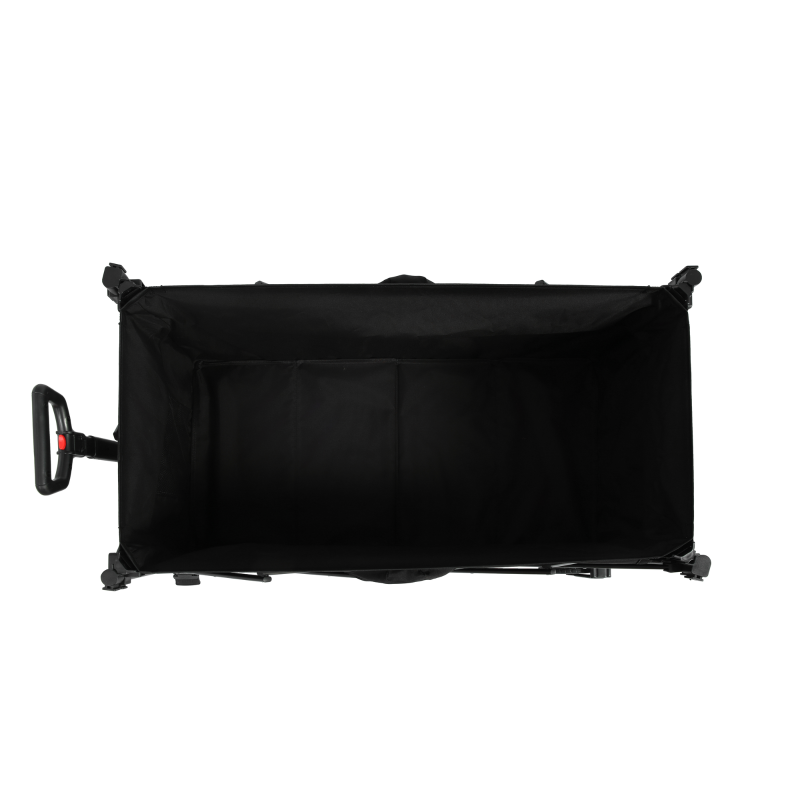 Carrito de playa plegable, 109x53x83 cm, Negro