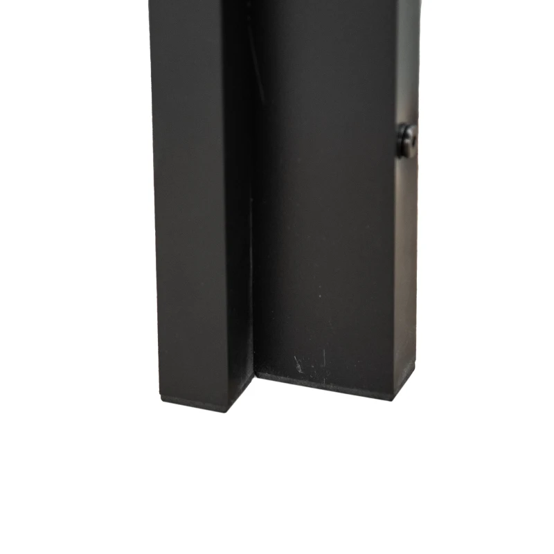 Outsunny Tafel Aluminium WPC eettafel tuintafel tuinmeubel balkon zwart