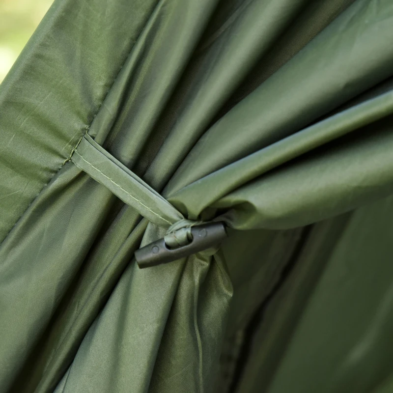 Outsunny Campingbedje met Matras Hoge Slaap Draagbaar, Groen