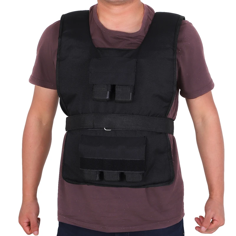 HOMCOM Gewichtsweste 15 KG / 20 KG / 30 KG verstellbare Trainingsweste mit herausnehmenbar Gewichten Laufweste Damen Herren für Muskelaufbau Krafttraining, Laufen, Fitness, Cross Training