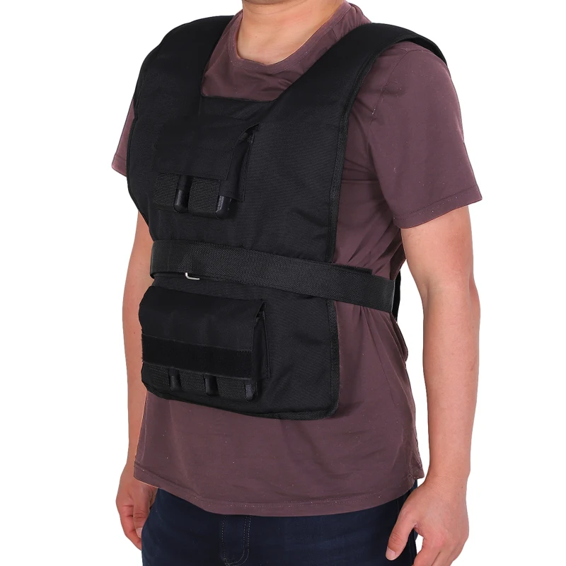 HOMCOM Gewichtsweste 15 KG / 20 KG / 30 KG verstellbare Trainingsweste mit herausnehmenbar Gewichten Laufweste Damen Herren für Muskelaufbau Krafttraining, Laufen, Fitness, Cross Training