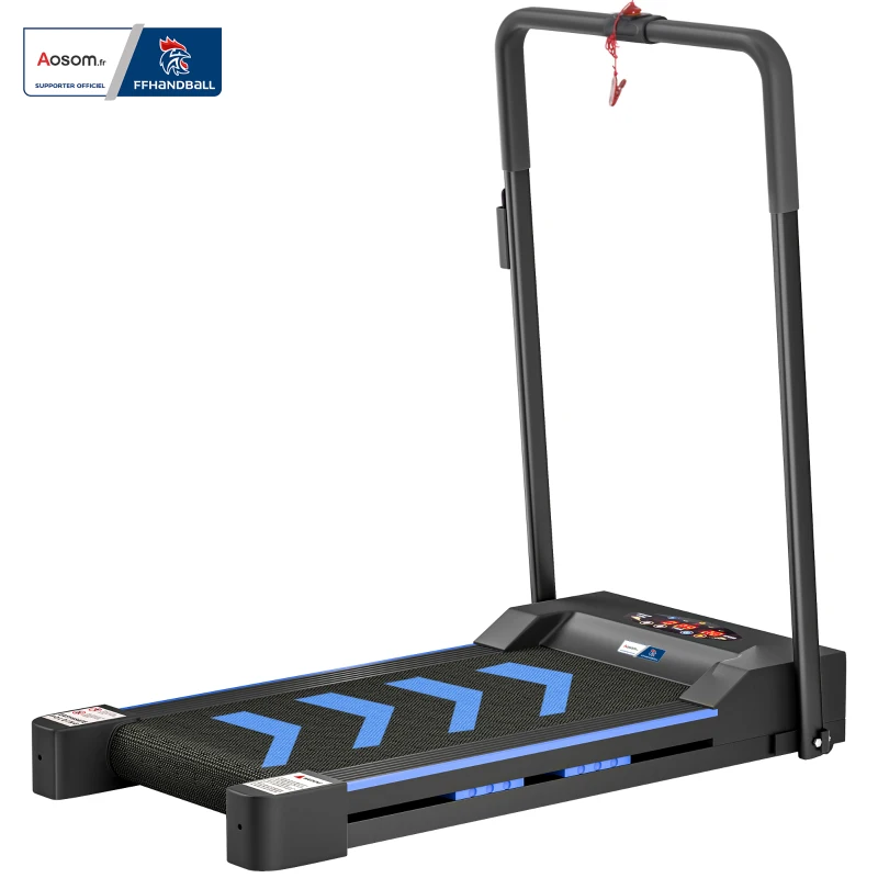 HOMCOM Tapis de course électrique de marche - 370 W pliable télécommande écran LCD vitesse 1-6 Km/h
