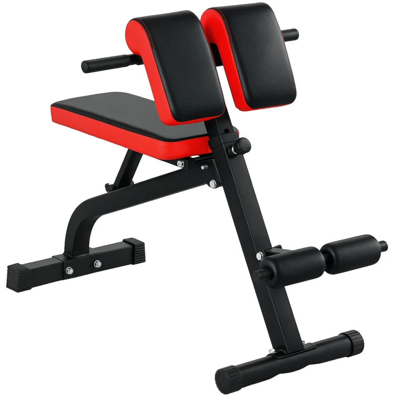 SPORTNOW Hantelbank, multifunktional, verstellbar, klappbar, bis 300kg, Schwarz